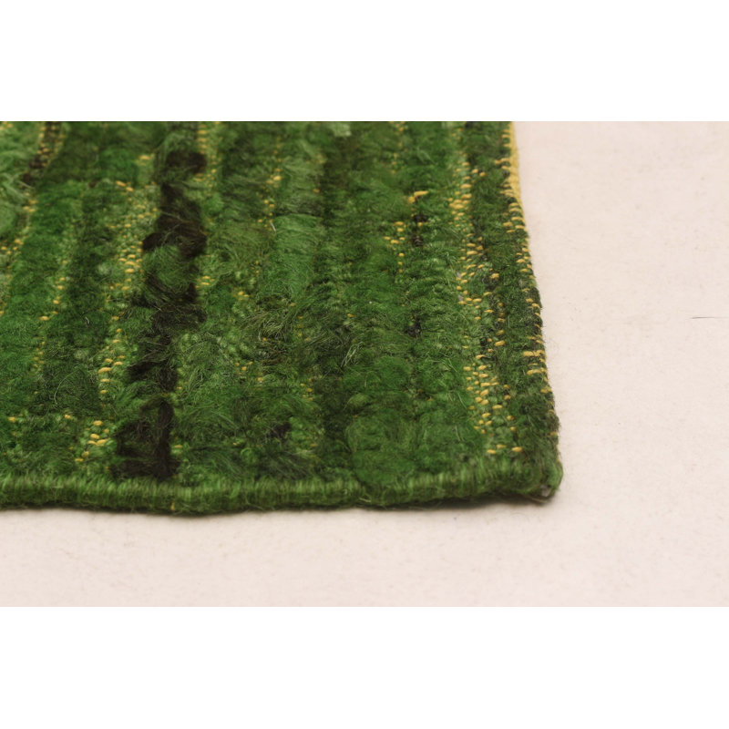 Tapis vert lime 10 pi 6 po x 12 pi 6 po Finha Peshawar Ziegler