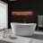 65'' x 33'' Soaking Solid Surface Bathtub-110437438