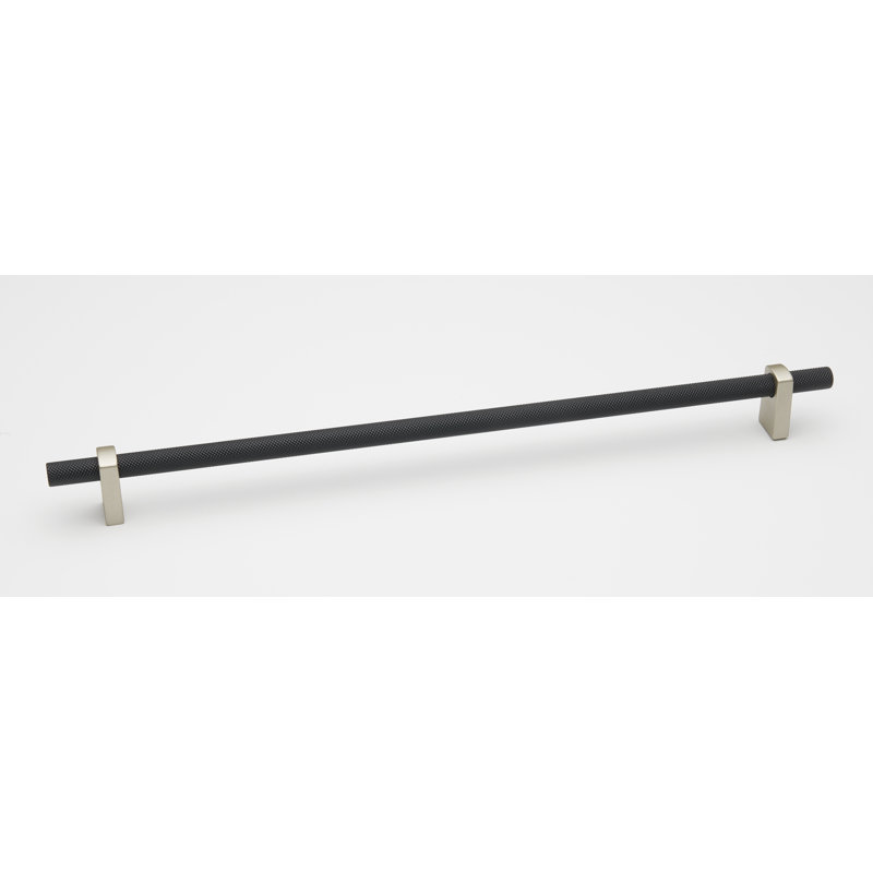 Poignée barre Vita Bella, Nickel mat / noir mat, 18"