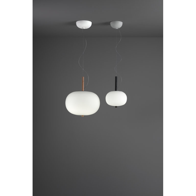 Ilargi 1 - Light LED Pendant, Dark Wood