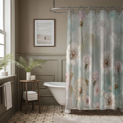 Rideau de douche 1 pièce Pastel Blossom Art