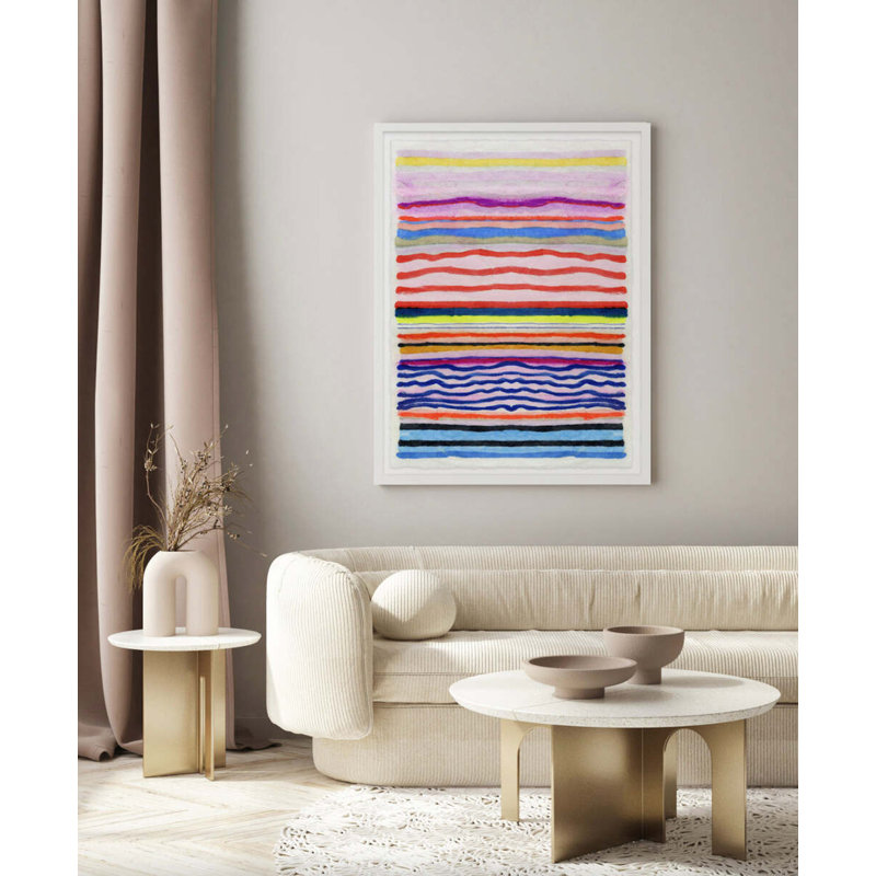 Chromatic Beat #2 By Kristi Kohut, White Wood, 36" H x 48" W