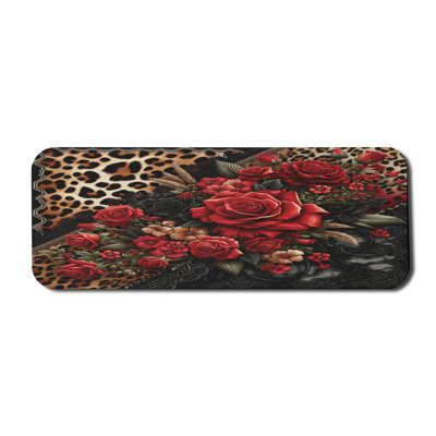 Tapis de souris de jeu à imprimé léopard Charlton Home®