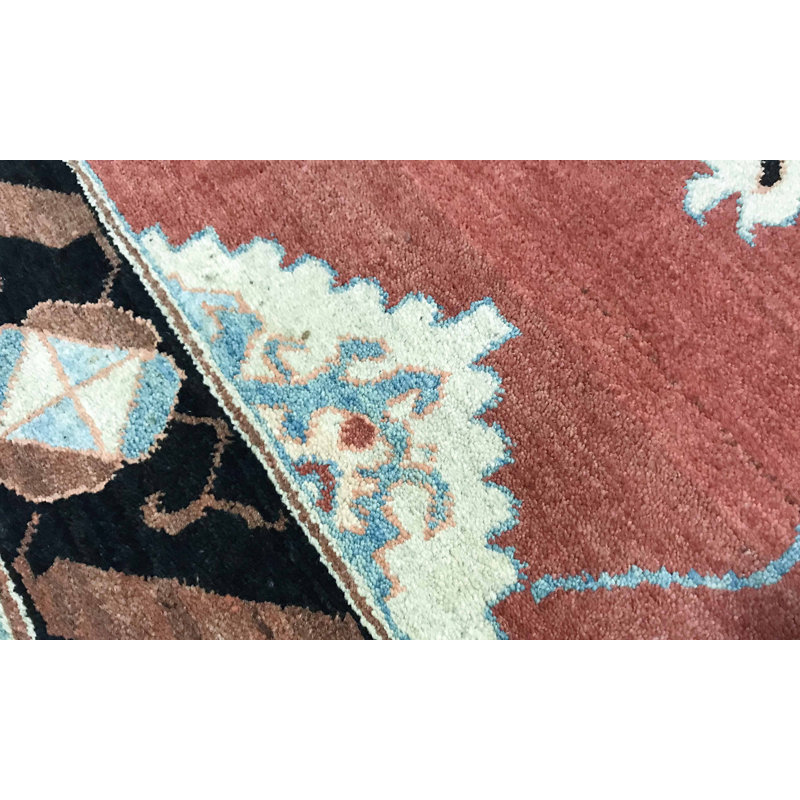 Hand-Knotted High-Quality Rust Area Rug