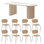 French style modern simple dining table set