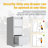 2 Drawers Metal Vertical File Cabinets with Lock-Durable for Home & Office.-1019328301