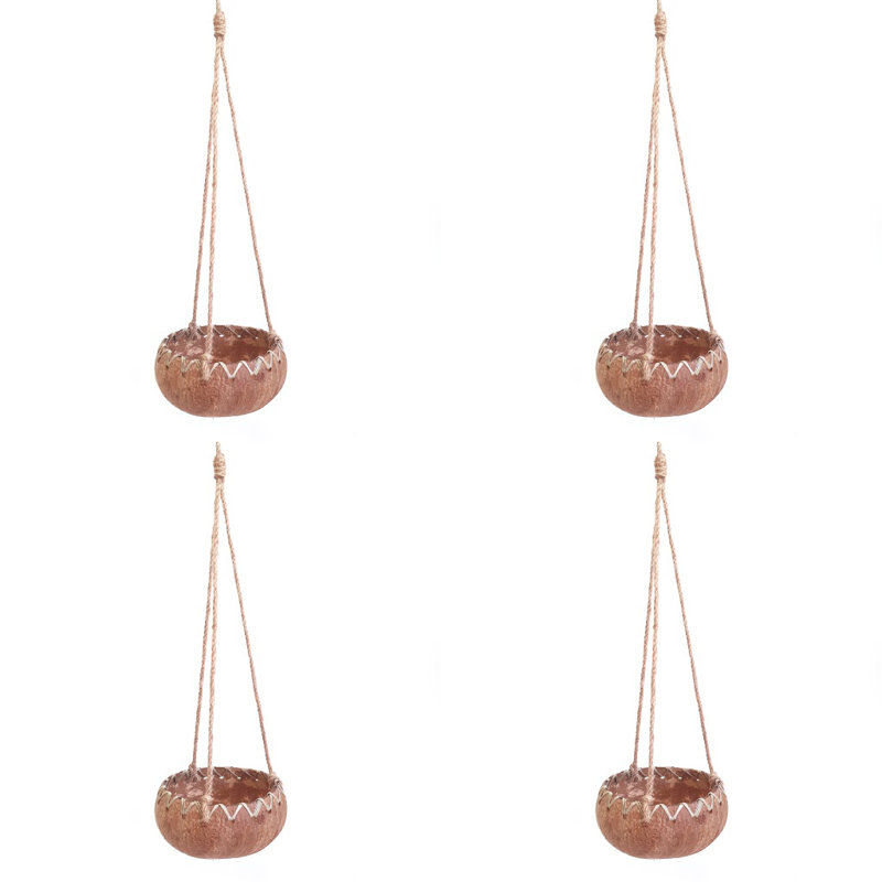 Wood Hanging Planter, 4