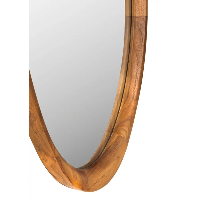 Chloe Oval Solid Wood Mirror