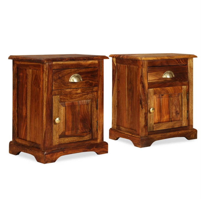 Ensemble de 2 tables de chevet vidaXL
