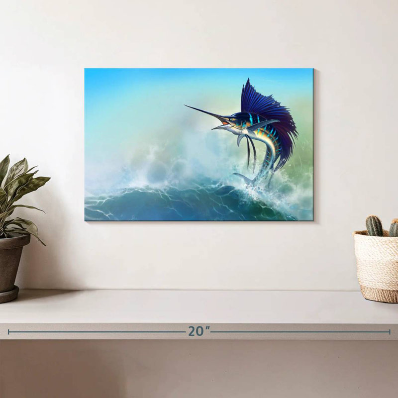 Brampt Sailfish Jump, 8" H x 12" W