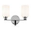 Éclairage pour salle de bain 2 lumières 14,25 po avec verre-108202175-108202176