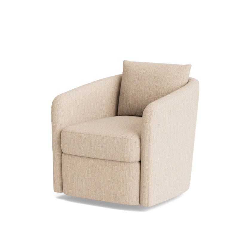 Astrid Swivel Chair, Performance Weave - Tan