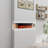 3-Sided Wall Mounted Led Electric Fireplace With Floating Mantel,Remote Control Adjustable Heat-1952734348-1963588502