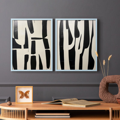 ABSTRACT Series DCXCII - Reproduction encadrée de qualité supérieure - prête à être accrochée - aucun clou requis - aucun clou requis