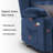 Lay Flat Dual Motor Power Lift Recliner Chair Sofa with Adjustable Headrest, Fabric-1223851367