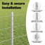 Vidaxl Fence With Posts Steel-116798048-116798044