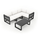 Avion 5 Piece Sectional Set - Black