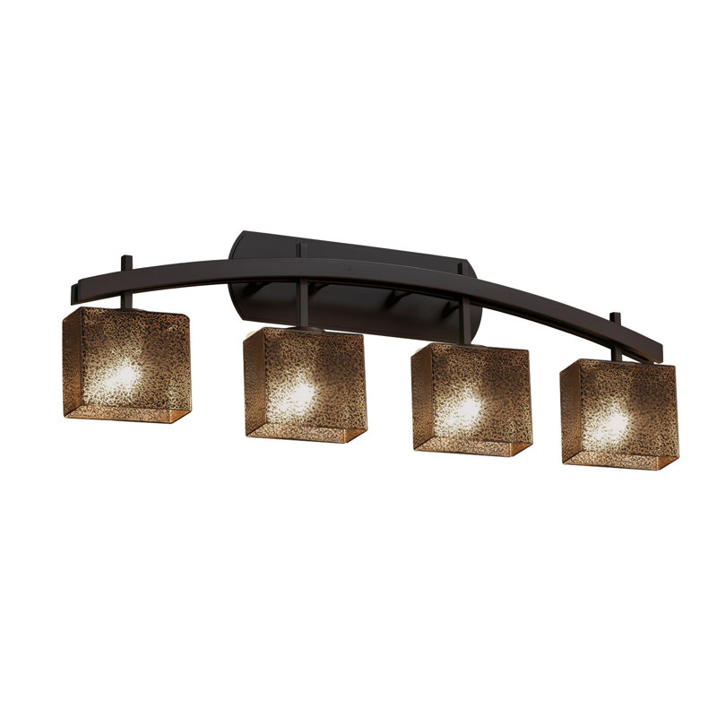 Casson 4 - Light Bath Bar, Dark Bronze, Frosted Crackle