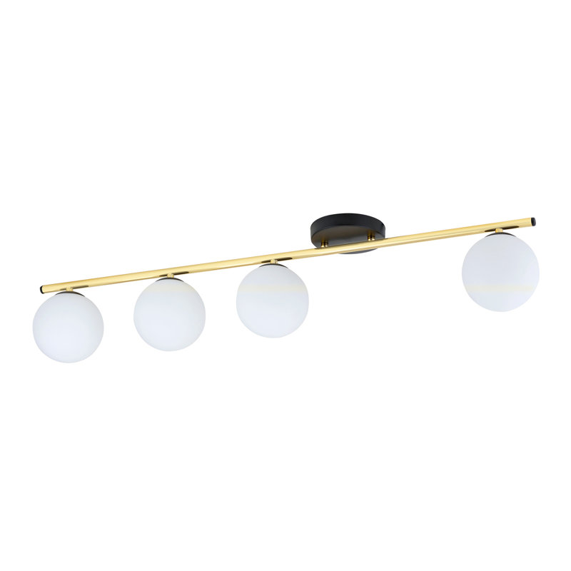 Witwicki 4 - Light Geometric Chandelier, Black, White