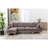 U-Shape Sectional Sofa  With Ottoman-910389071