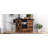 55.5" Farmhouse Kitchen Island With Drop Leaf, Kitchen Storage Island With Barn Door, Power Outlet, Rolling Kitchen Cart On Wheels With Spice Rack, For Home, Kitchen, Dining Room, Black-577800764