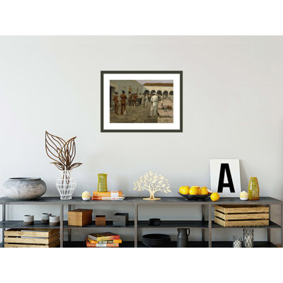 The Mier Expedition: The Drawing of the Black Bean by Frederic Remington -Framed Giclee Print
