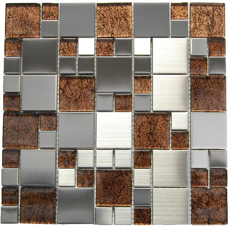 Carreau de mosaïque en métal pour mur et plancher Versailles