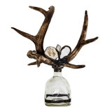 Criss Cross Handmade Glass Decorative Bottles