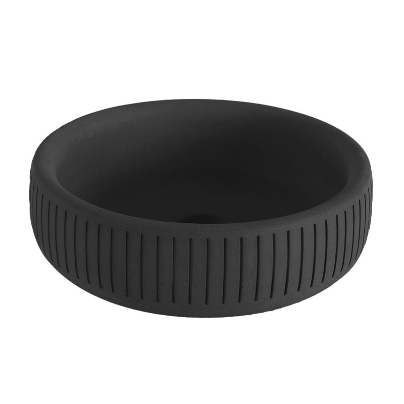 Newterra 17.88'' L Bathroom Sink, Charcoal