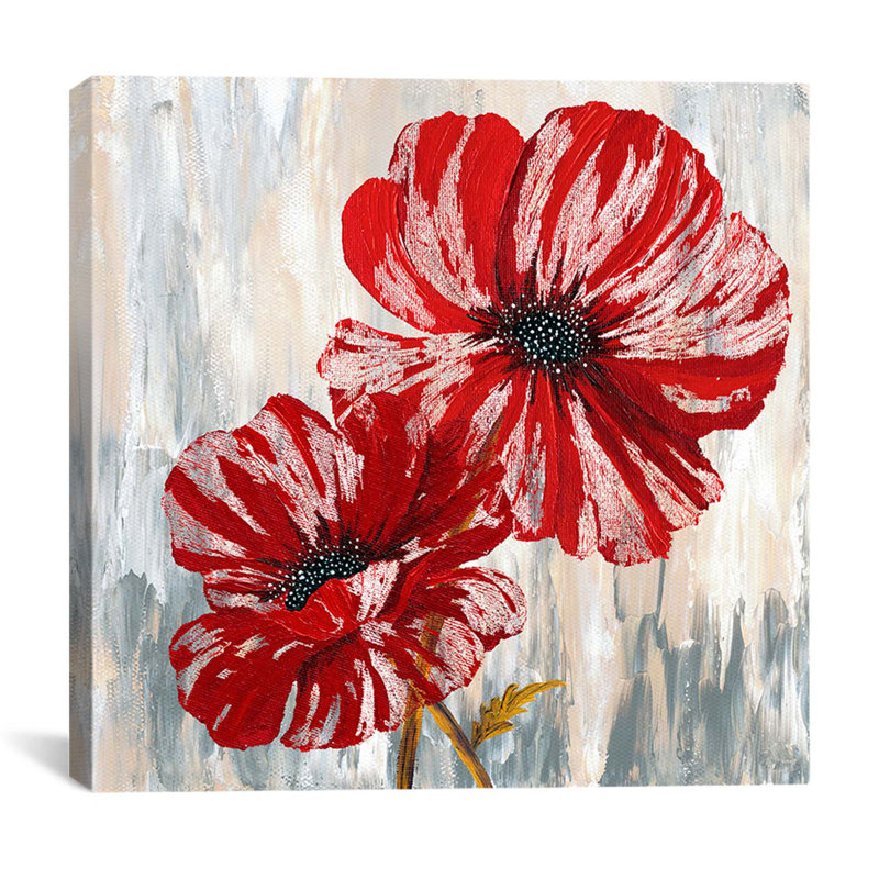 «Red Poppies II from Willow Way StudiosInc collection», reproduction, H 12 po x l 12 po x P 0,75 po, Toile