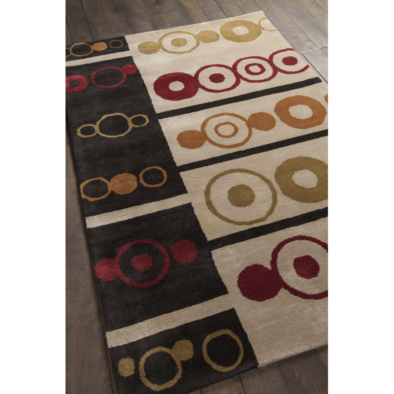 Performance Wool Geometric Indoor Rug, Rectangle 5' x 7'6"
