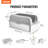 6 in Deep Cat Litter Box Odor-Free Litter Box with Filtering Foot Board-105368525