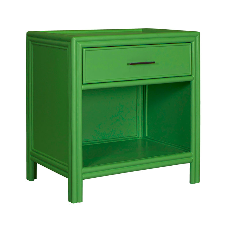 Clara Collection 1 - Drawer Nightstand, Bright Green