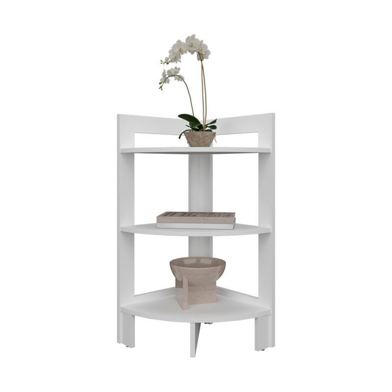 Table de coin Sharon, salon, blanc, Blanc