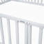 Lit simple en métal avec clôture et porte-1222418019
