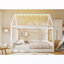Lit tapissier double avec lumière DEL-1350317003