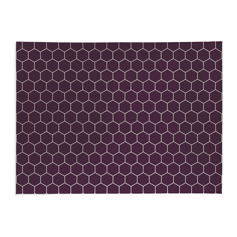 Tapis de cuisine Byrdhill, Aubergine, Rectangulaire 4 pi x 6 pi