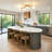 4 - Light Dimmable Linear Glass Globe Semi Flush Mount
