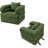 Boneless Convertible Corduroy Sleeper Sofa Bed, 3-Position (Sofa/Recliner/Bed) with High-Density Foam, No Assembly Required, Vacuum-Compressed for Easy Shipping-180198935