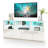 Modern High Gloss 69.7"TV Stand For 65/70/75/80 Inch Tvs With RGB LED Lights, TV Media Console Table For Living Room-1298285796
