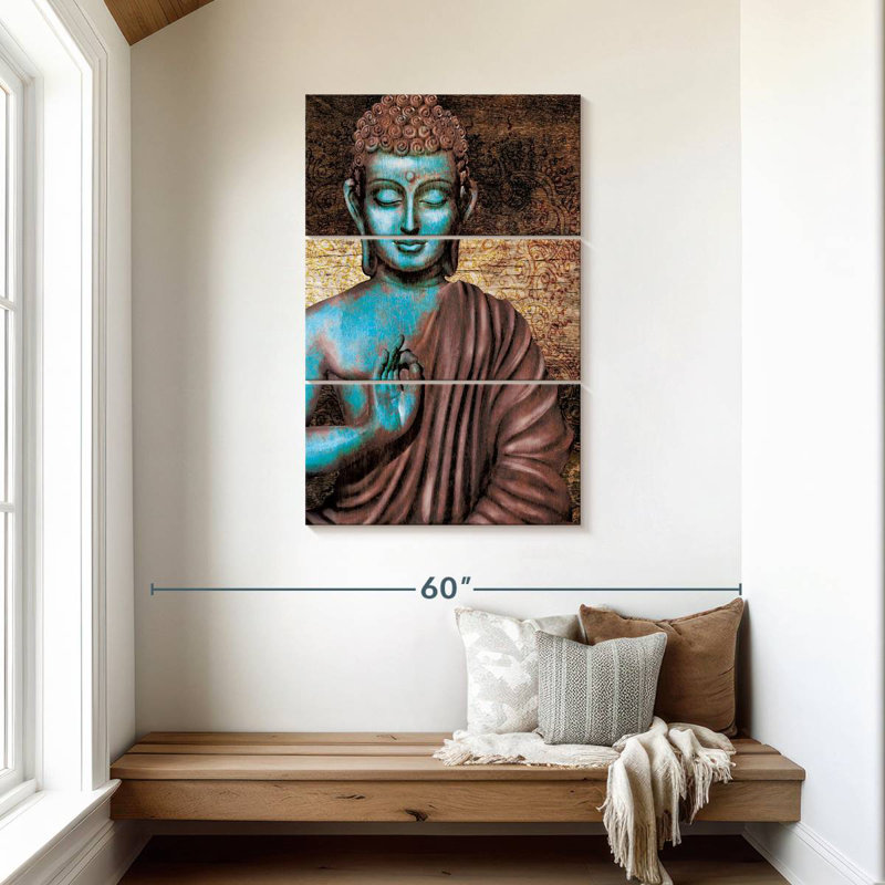 Bouddha antique Leisha I, H 45 po x l 28 po