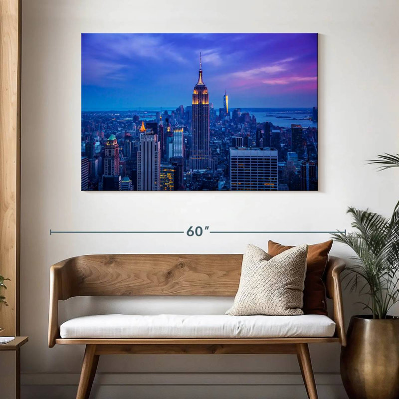 Lilie Dusky Empire State Building, H 32 po x l 48 po