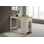 Alonzo 47"W Light Gray Counter Height Dining Table – Small Space Friendly Modern Table with Wood and Metal Frame for Kitchen, Apartment, or Breakfast Bar