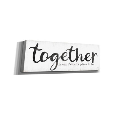 'Together is Our Favorite Place to Be' by Marla Rae, Canvas Wall Art
