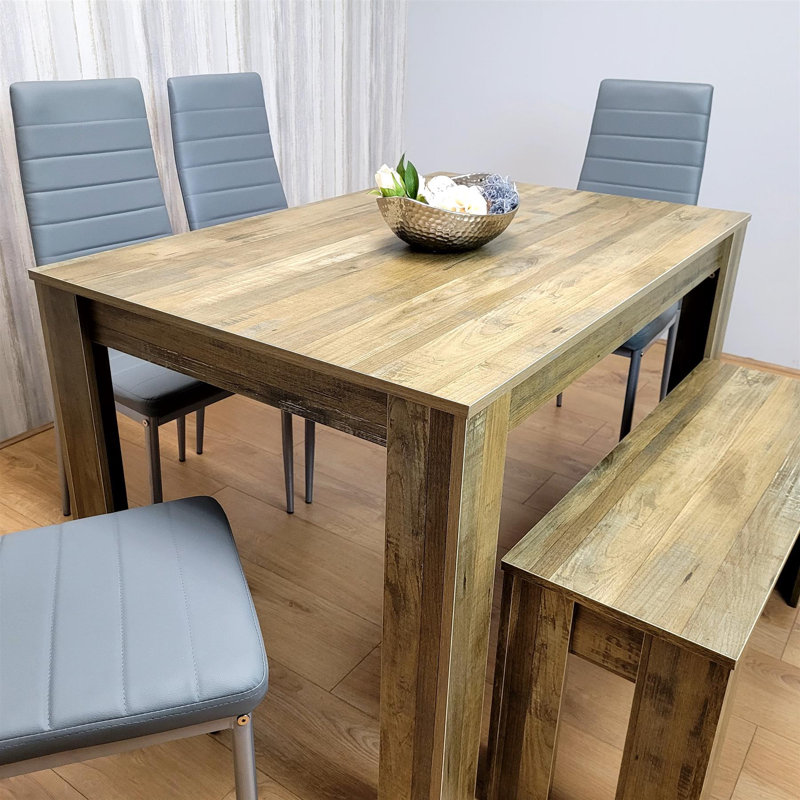 Riott 6 - Person Dining Set, Grey