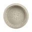 Bol rond rond en terre cuite pour la décoration intérieure - Bol moderne avec motif abstrait pour table de salle à manger ou salon - 14 po, blanc
