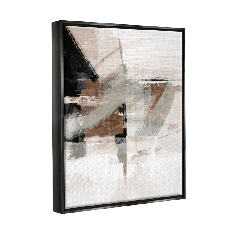 Art urbain sur toile flottant abstrait urbain complexe par Nina Blue, H 21 po x l 17 po x P 1,7 po
