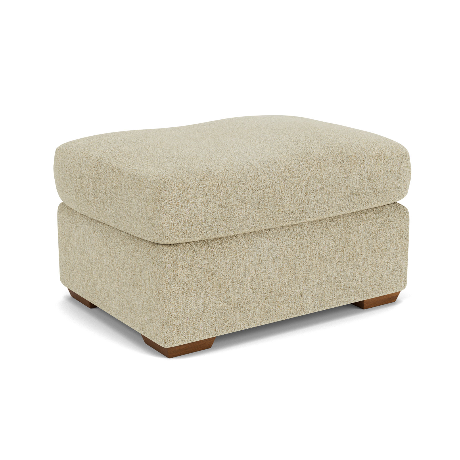Upholstered Ottoman, Antique Polypropylene/Olefin