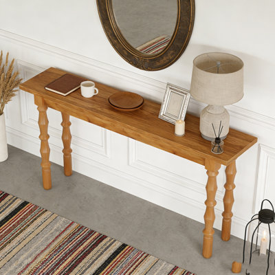 Wooden Console Table Sofa Table Behind Couch
