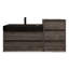 Ensemble de meuble-lavabo mural simple 67 po Golitz-95587371